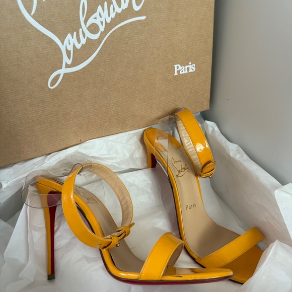 Shiny Nappa PVC Jonatina 100 Sandals 39.5 - Picture 6 of 6